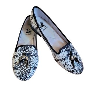 Circus By Sam Edelman Women's Nell Flats Black and White Size 7